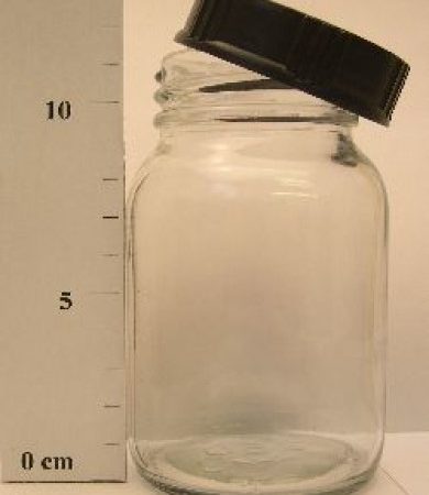 Sklenená fľaša, 250 ml, široká