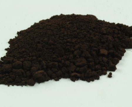 Cyperská umbra pálená, tmavohnedá (práškový pigment)
