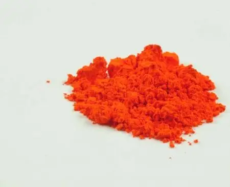 Mínium, červené olovo (práškový pigment)