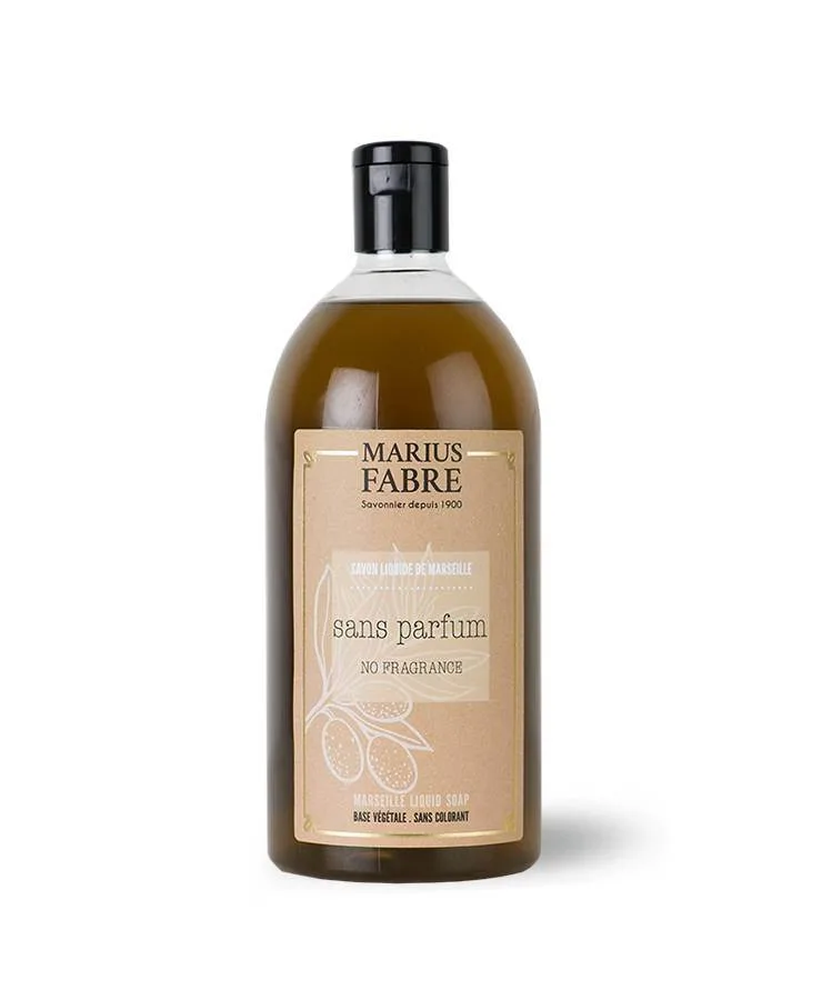savon-liquide-de-marseille-non-parfume-400ml Tekuté mydlo Marius Fabre 1 l - Neparfumované - náplň – Obrázok 1